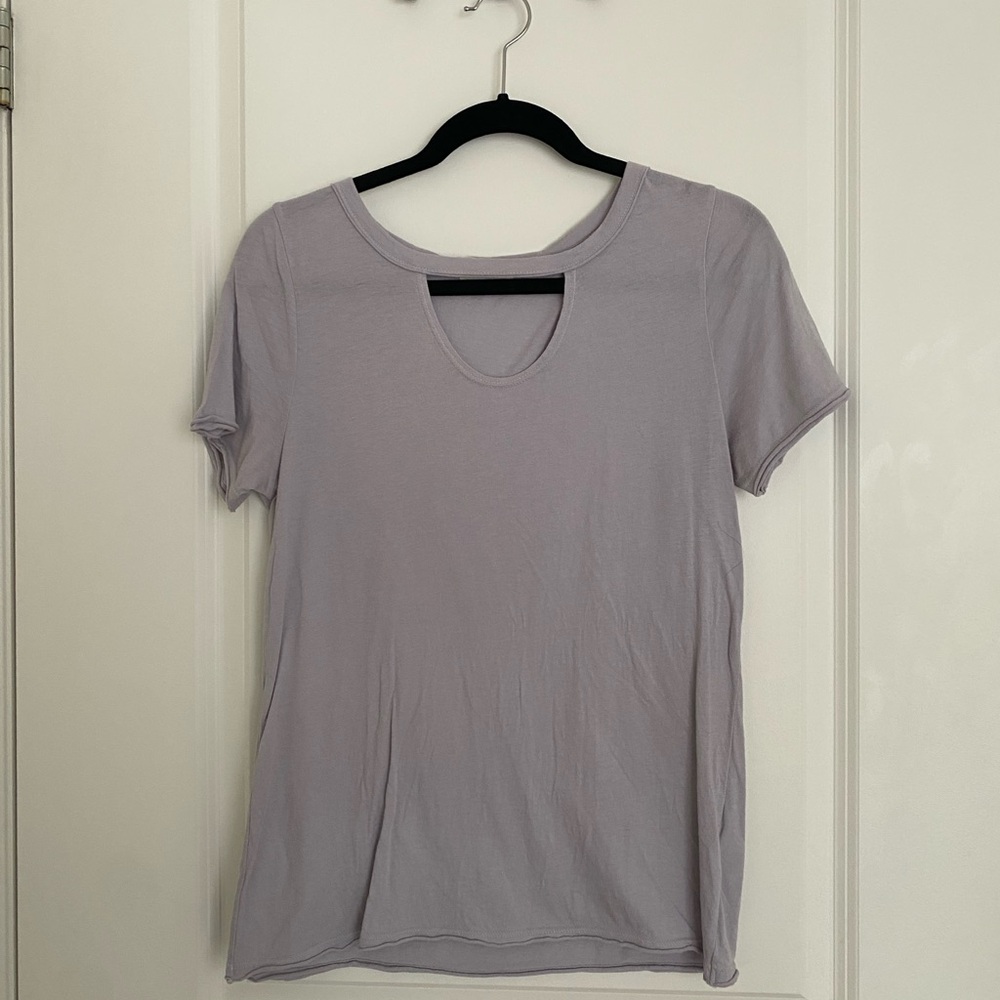 T.La Light Purple Short Sleeve Tee
